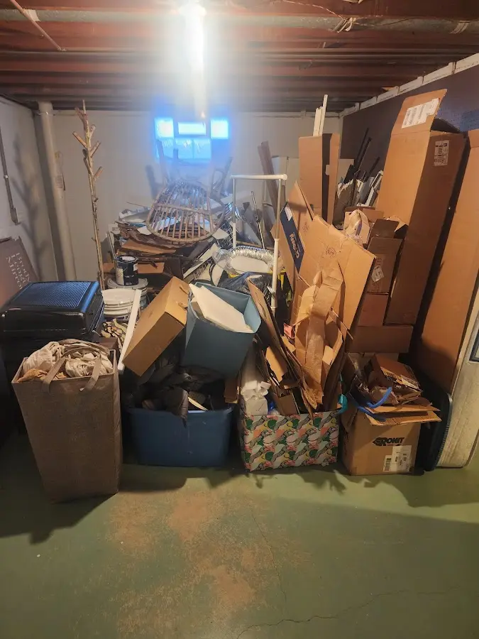Roll-off dumpster container at job site for Yard Waste Dumpster Rental in PiÃÂ±on Hills